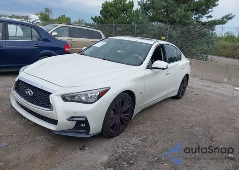 2018 Infiniti Q50 3.0T Sport z USA, uszkodzony, nr VIN JN1EV7AR6JM431128